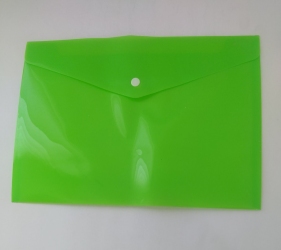 Папка-конверт A4 пластикова на кнопці KLERK, 180 мкм асорті (KL2584)