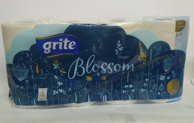 Туалетний папір Grite Blossom.3- шар цел.(8 рул/міш)