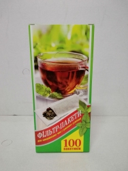 Фільтр пакет для чаю великий XXL  (100 шт. уп.) (81007)