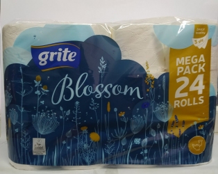 Туалетний папір Grite Blossom.3- шар цел.(24 рул/міш)