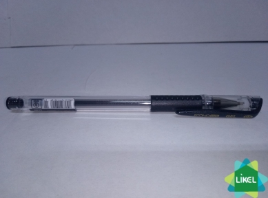 Ручка гелева ECONOMIX GEL 0,5 мм, чорна ( 12 шт. пач.)