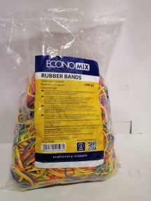 Гумки для грошей Economix, 1000 г, асорті