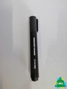 Маркер перманентний чорний 1-3 мм, Economix ( 12 шт. пач.)
