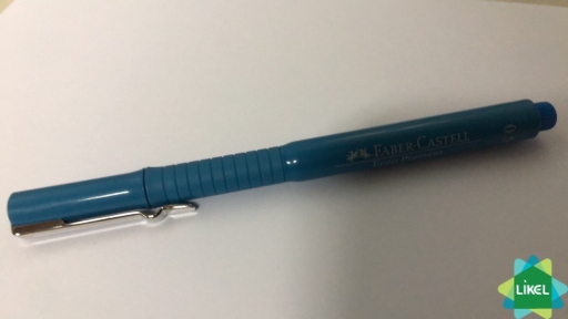 Ручка капілярна д/графіч. робіт, Faber-Castell Ecco Pigment. d=0.5 мм, синій
