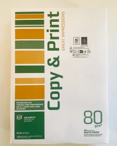 Папір COPY&PRINT A4 80 г/м2 ( 5 пач/ящ.) 
