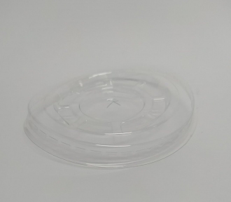 Кришка пластик. д/стакана Купол 200/300//500 мл. плоска з отвором ІНПАК