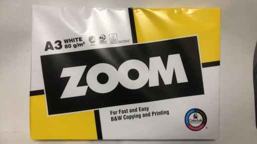 Папір Zoom A3 80 г/м2 ( 5 пач/ящ.)