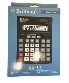 Калькулятор настільний BRILLIANT, 12 розрядів, розмір 204*155*37 мм 