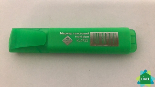 Маркер текстовий KLERK товщ.лінії 1-5 мм. неон зелений