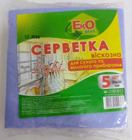 Серветки віскозні (5 шт.) СИНЯ ТМ Profit 30*36 см 80 г/м2 (80 пач/ящ.)