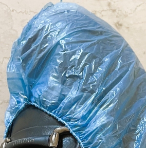 Бахіли одноразові 6 г. (Міцні)  блакитні (100 шт) (20 пак/ящ)
