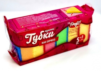Губки кухонні (5+1 шт) (100*68*35)  Макс Экспресс TM 