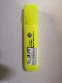 Маркер текстовый KLERK 1-5 мм. неон желтый