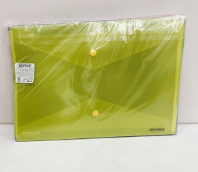 Папка-конверт A4 прозора на кнопці Economix, 180 мкм, фактура 