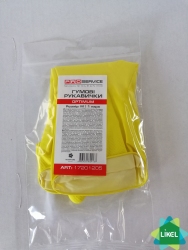 Перчатки резиновые PRO, размер 7 (M) (БЕЗ НДС) (100 пар\ящ)