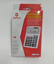 Калькулятор настільний Optima, 12 розрядів, розмір 143*94*29 мм