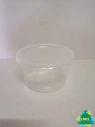Упаковка з пластику 4545 дно  (супова прозора 500 мл)  (1000 шт/ящ)