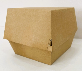 Контейнер паперовий для Бургера КРАФТ 150*150*115 ламінована, (50шт/пак)(4 пак/ящ) СП