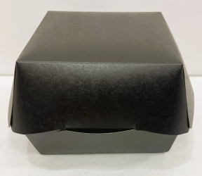 Контейнер паперовий для Бургера ЧОРНА 145*145*100 ламінована, (50шт/пак)(4 пак/ящ) СП