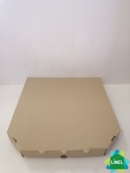 Коробка для пиццы d=32см 320х320х35 бурая