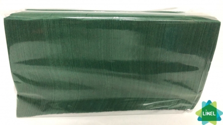Салфетка столовая 2-х шаровая зеленая 1/8 (200 шт.) (4 пач/ящ)