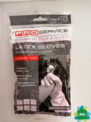 Перчатки резиновые PRO Professional, розовые крепкие размер (L) (БЕЗ НДС) (144шт\ящ)
