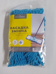 МОП з мікрофібри МАКАРОН Eco Fabric блакитна 38*10 см (Вага=0,075кг)