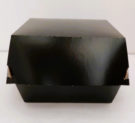 Коробка паперова для бургера ЧОРНА КРАФТ 118*118*86 мм( 90/540) 13864