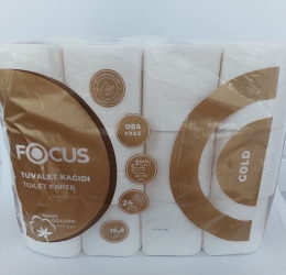 Туалетний папір FOCUS GOLD, 3-шар. 16.8 м (24 рул/пак )