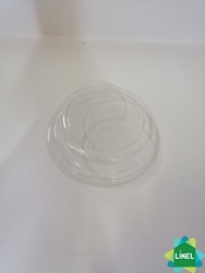 Крышка прозрачная купольная для контейнера бумажного для салата 750 мл КРАФТ белое дно (90/540)