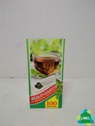 Фільтр пакет для чаю малий ( 100 шт. уп.)