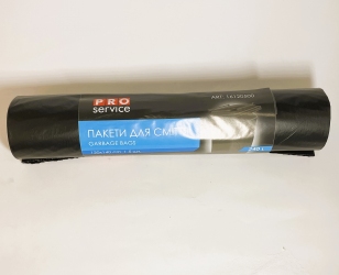 Мішки для сміття 240 л/5 шт.120*140 см 38 мкм STANDARD PLUS чорні PRO (8 рул/ящ) 16120500