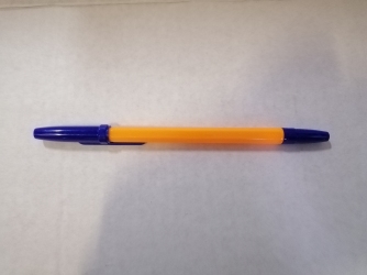 Ручка кулькова MELODY KLERK 0.7 мм Корпус жовтий , пише синім ( 50 шт. пач.) (KL0420-BL)