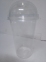 Крышка пластиковая для стакана Купол 300/500 мл. с отверстием  (100 шт.)