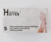 Рукавички одноразові вініл прозорі S 100 шт. б/пудри  HOFFEN (ПДВ 7%)(10 пач/ящ) (4  гр)