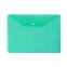 Папка-конверт A4 пластикова на кнопці KLERK, 150 мкм, асорті ( 12 шт. пач.)