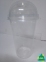 Крышка пластиковая для стакана Купол 300/500 мл. с отверстием  (100 шт.)