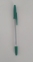 Ручка кулькова KLERK 0,7 мм. Корпус прозорий, пише зеленим ( KL0435-G.)